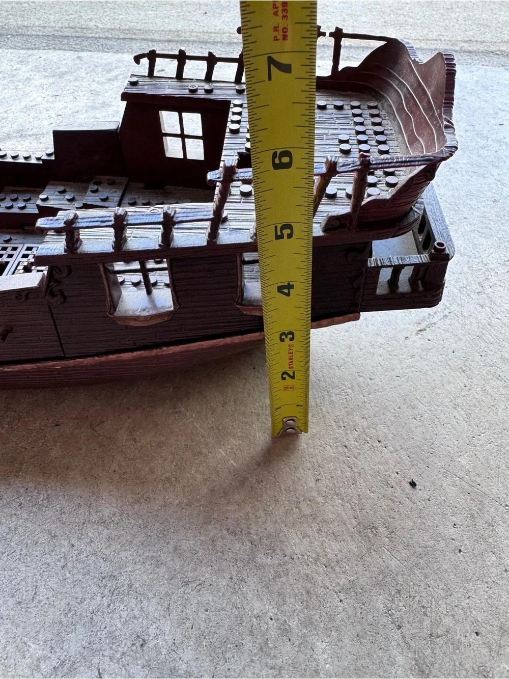 Vintage Mega Bloks Pyrates 3620 Stormstalker Pirate Ship Hull Part Only Building